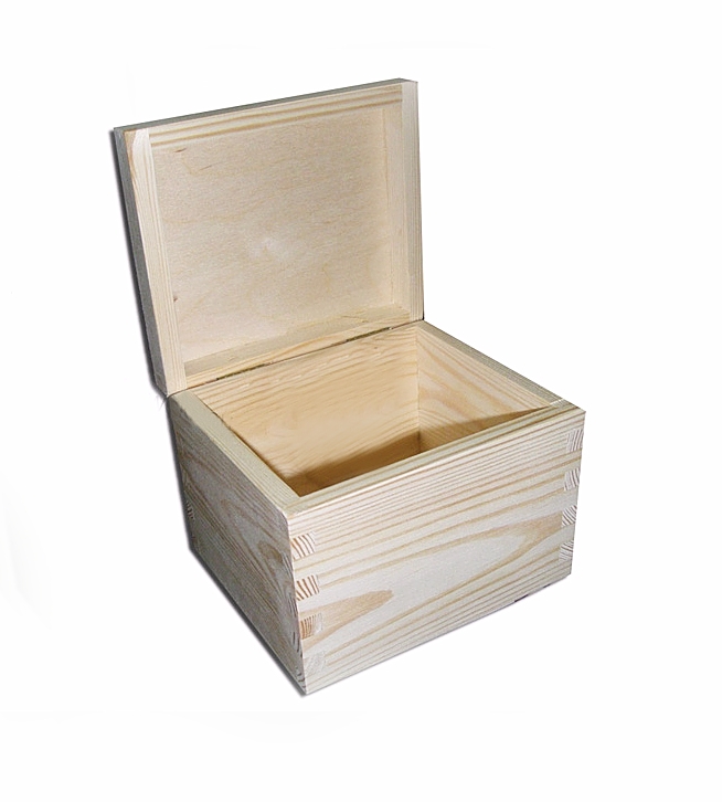 Dřevěná krabička  (14,8x12,5x10,5cm)