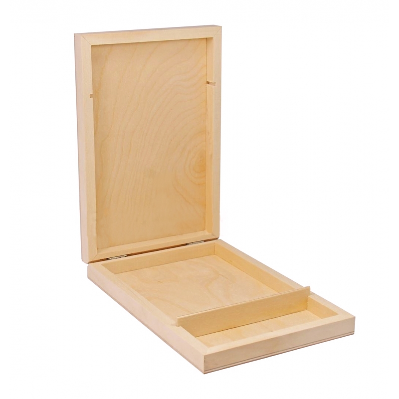 Dřevěná krabička - na 1 CD (21,6x14,2x3,2cm)