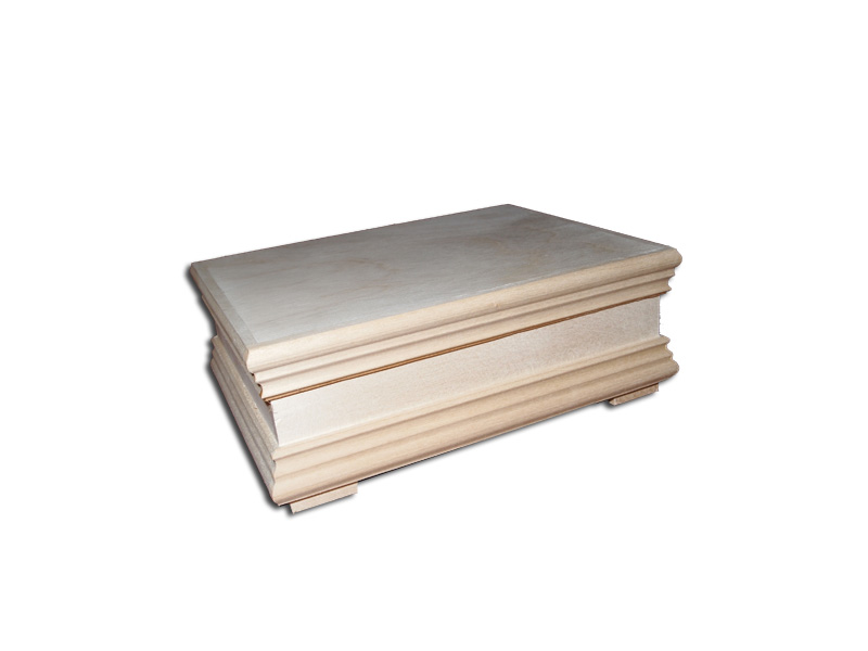 Dřevená  krabička - ŠPERKOVNICE zdobená  (13x8,3x5,2cm)