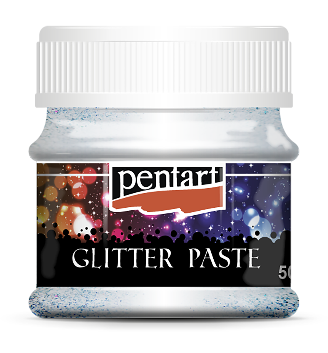 Glitrová pasta Pentart DUHOVÁ, 50ml