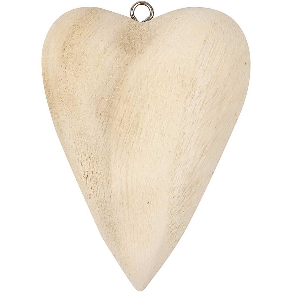 Dřevěné srdce - ZÁVĚSNÉ (11,5x8,5cm)