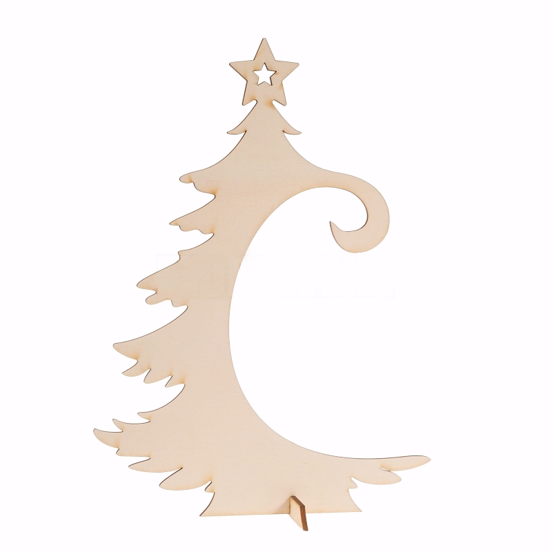 Vánoční dekorace stojánek na ozdobu VÁNOČNÍ STROM (20x26cm)
