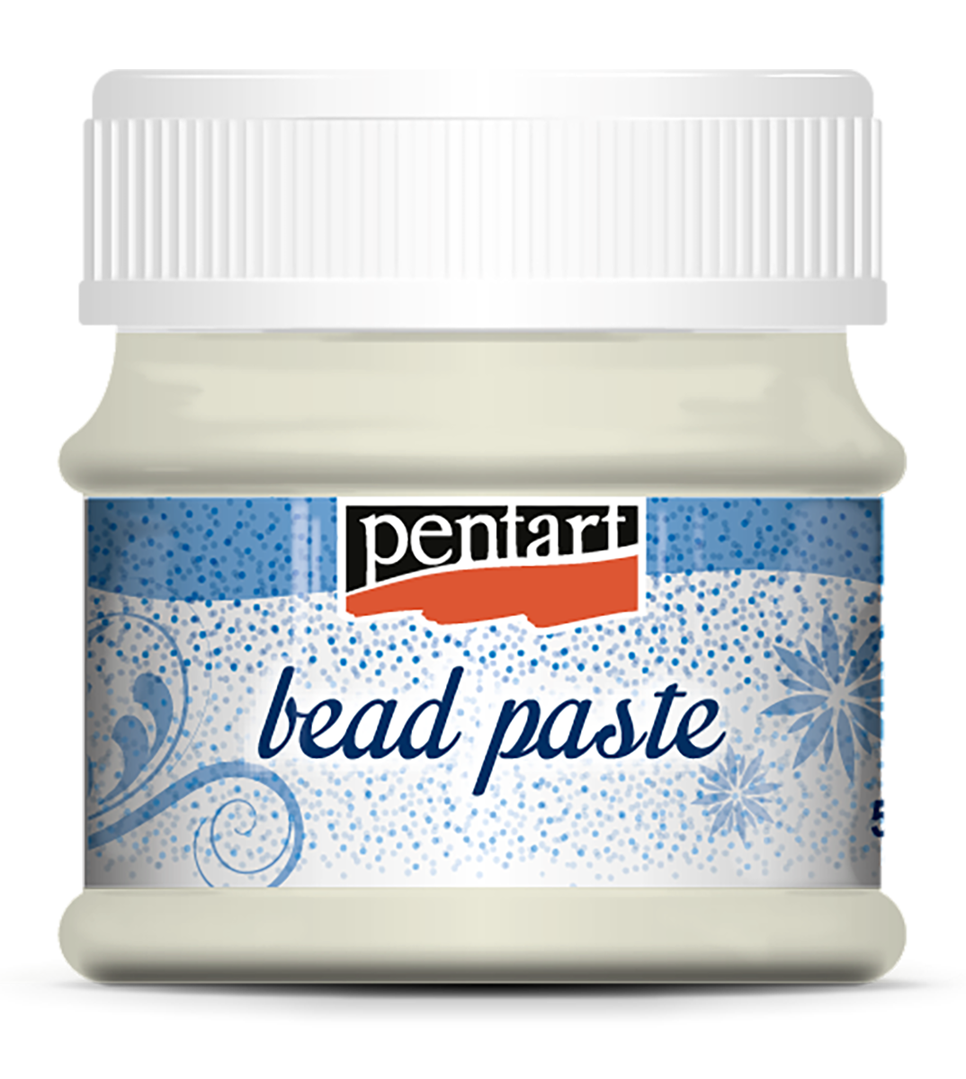 Perličková strukturovací pasta Pentart - čirá, skleněné kuličky, 50ml