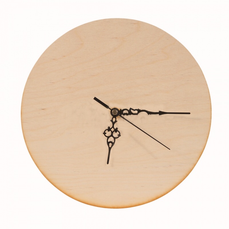 Dřevěné hodiny kulaté  (21cm)