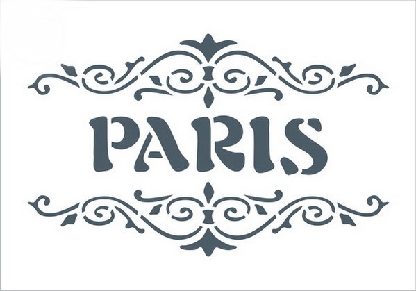 Kreativní šablona - PARIS S005  (10,5x15cm)
