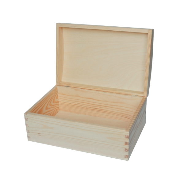 Dřevěná  krabička - truhla ZAOBLENÉ VÍKO (30x20x13,5cm)) 