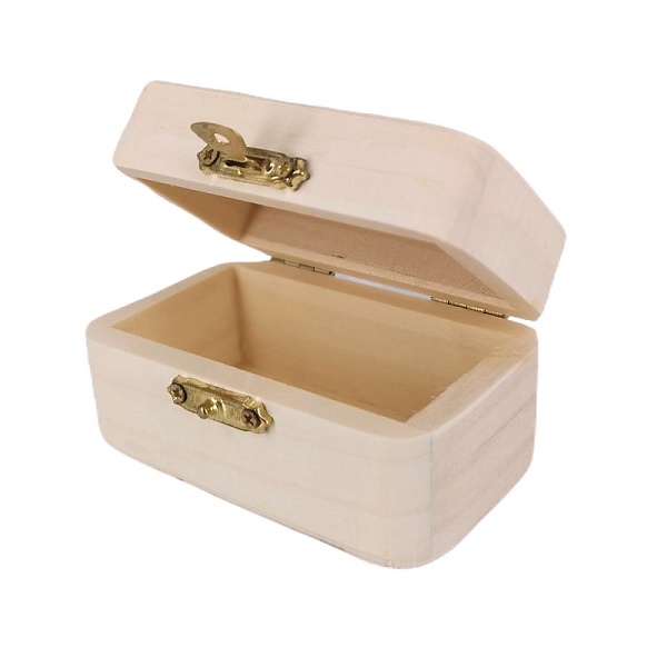 Dřevěná krabička na prstýnky (9x5,5x5cm)