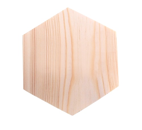 Dřevěná podložka z masivu - ŠESTIHRAN (8,5cm) 