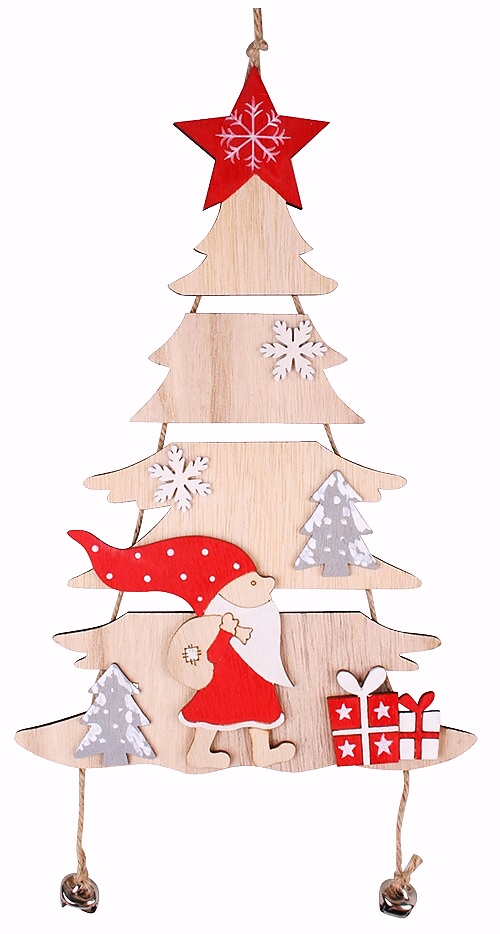 Vánoční dekorace STROMEČEK červený (39x17cm)