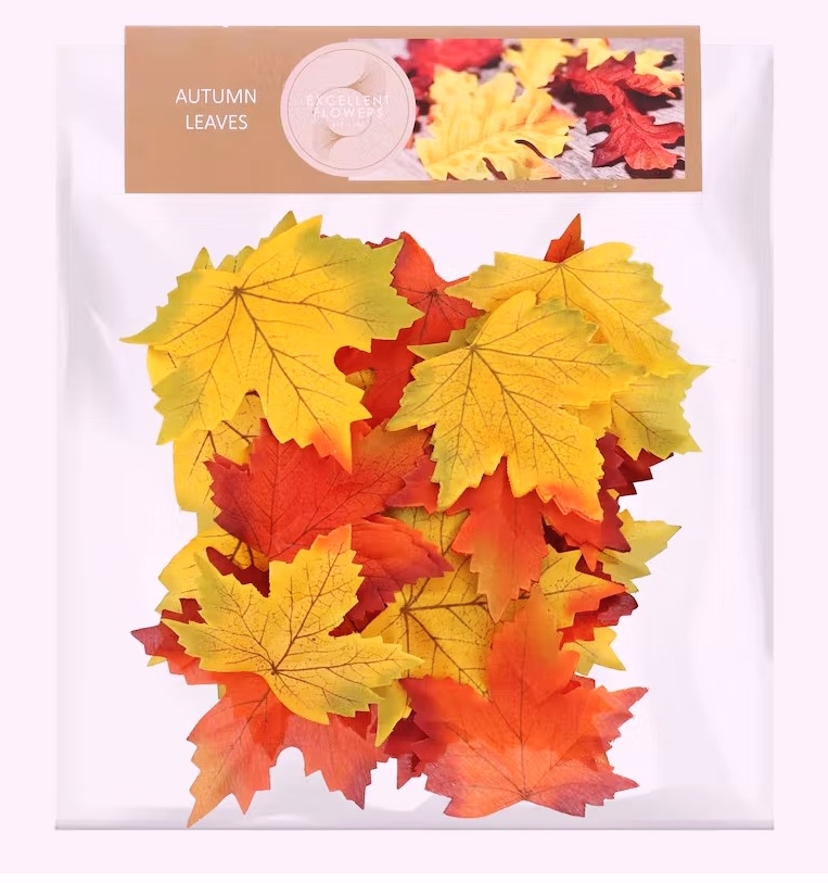 Podzimní dekorace LISTY, SADA 26ks (2 barvy, 3 velikosti)