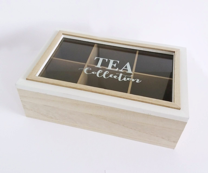 Dřevěná krabička na čaj  TEA COLLECTION